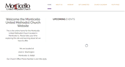 Desktop Screenshot of monticelloumc.com